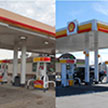 Shell canopy before and after brand conversion thumbnail