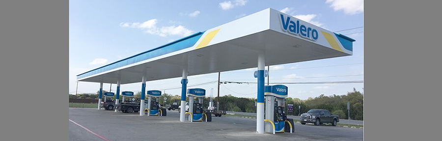 Valero canopy and pumps