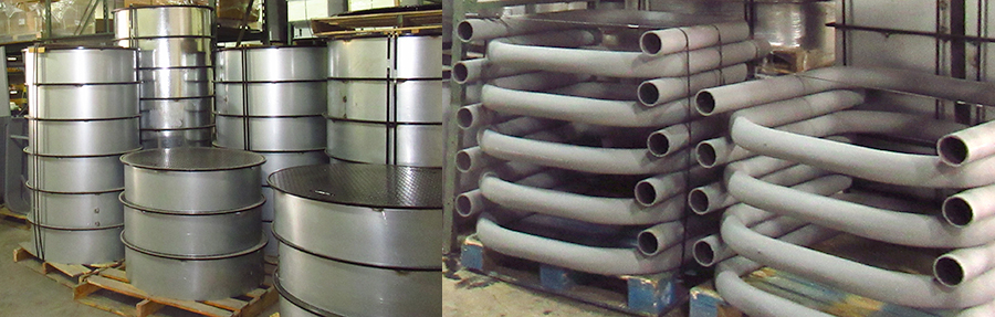 manholes and bollards at warehouse