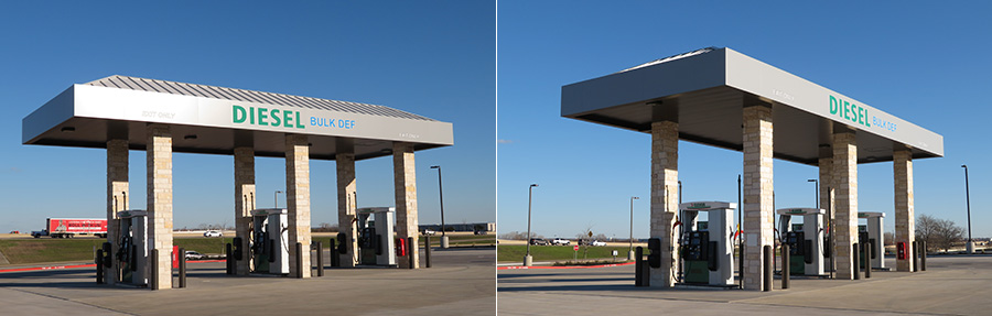 7-Eleven diesel canopy composite