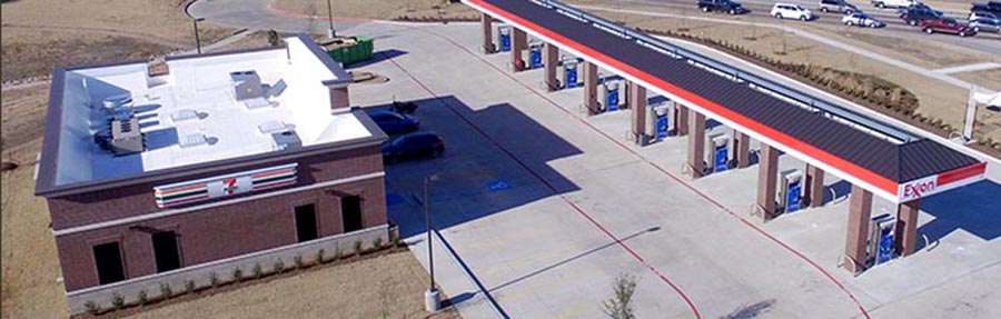 7-Eleven long canopy