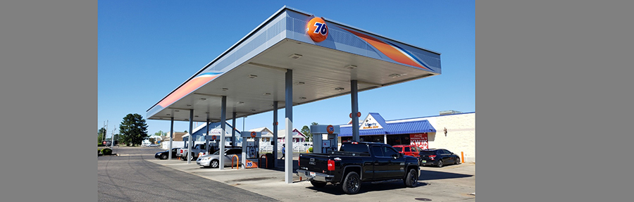 76 service station canopy