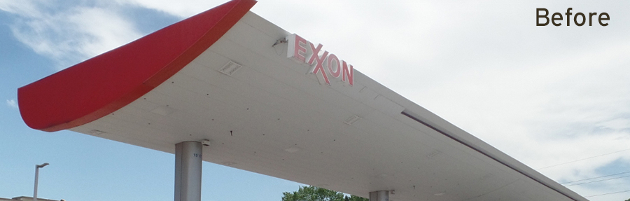 EXXON canopy before conversion