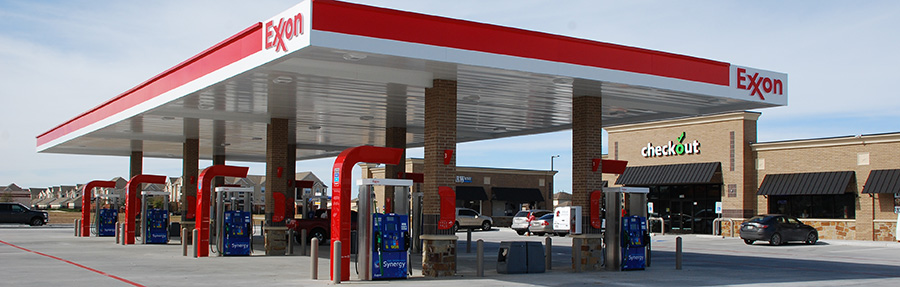 EXXON Checkout canopy 