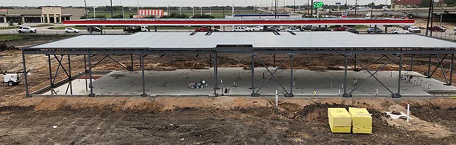 steel structure in progress