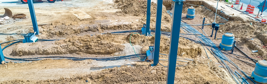 piping lines to underground pump containment