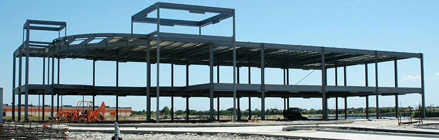 Steel structure in progress