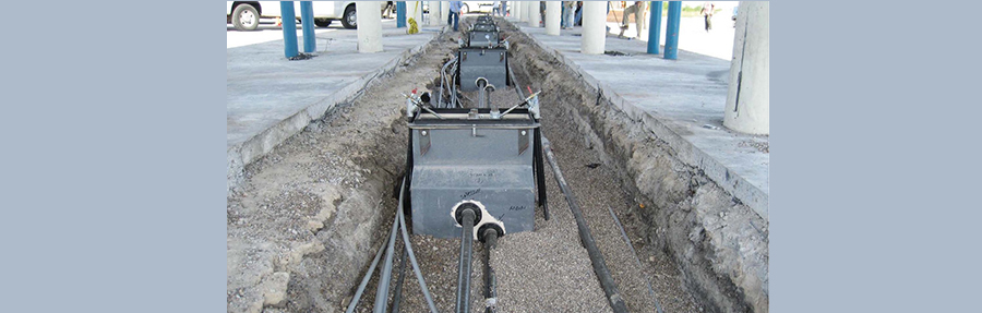 Sumps installed at service station